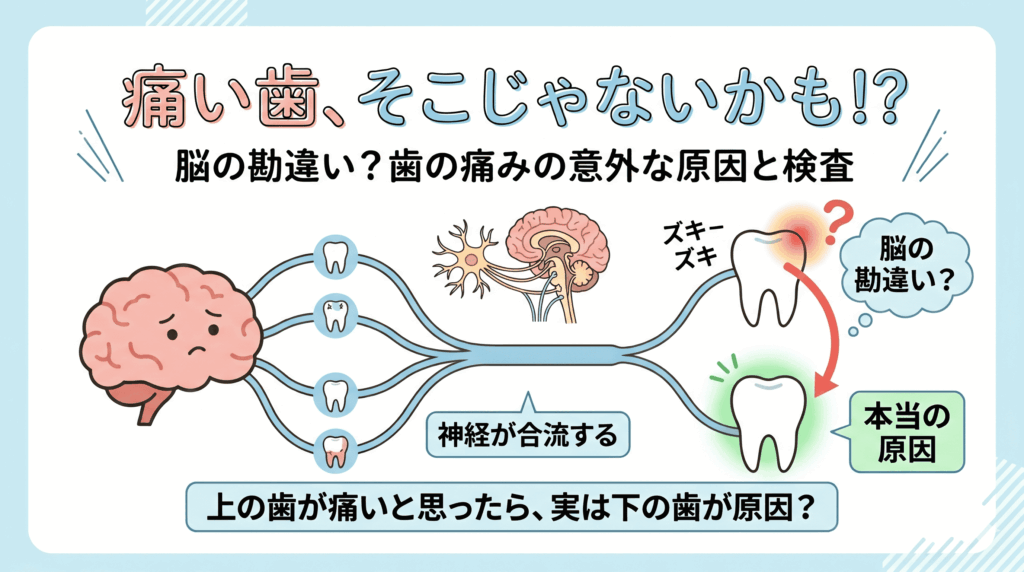 その歯の痛み、実は勘違いかも？歯科医院ですぐに治療しない理由と「関連痛」の仕組み